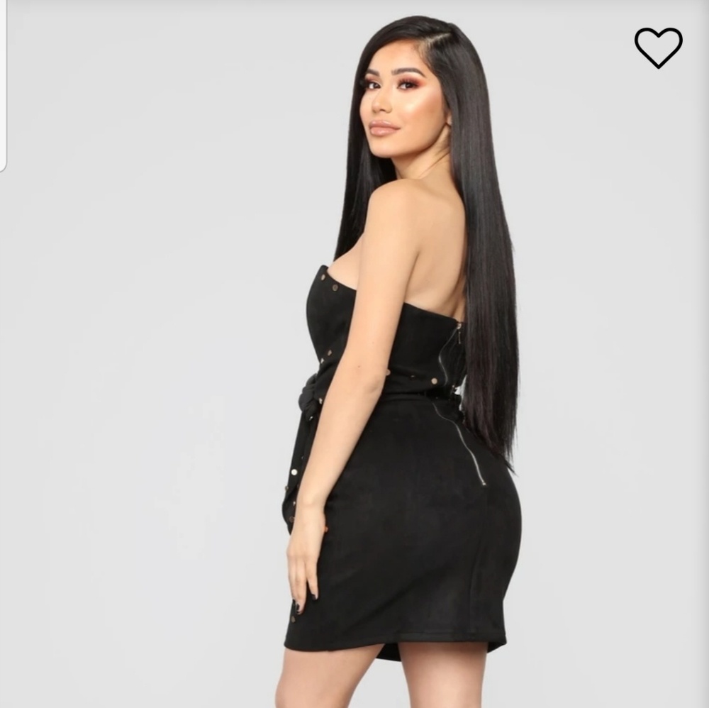 Suede and studded Fashion Nova Dress brand new siz